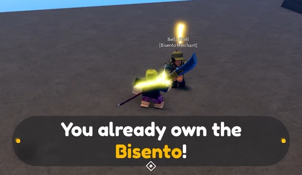 Bisento sword sold by Bella at the Marineford guard towers