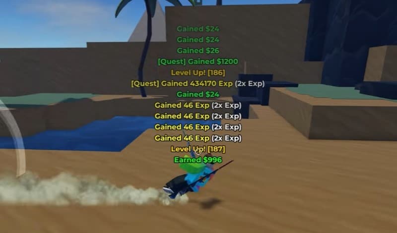 Daily quest rewards screen — gem payouts from quest point gift boxes in Haze Seas