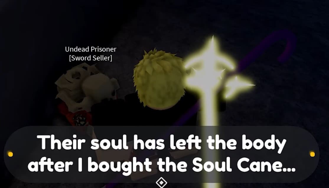 Undead Prisoner secret merchant behind the breakable wall at Impel Jail